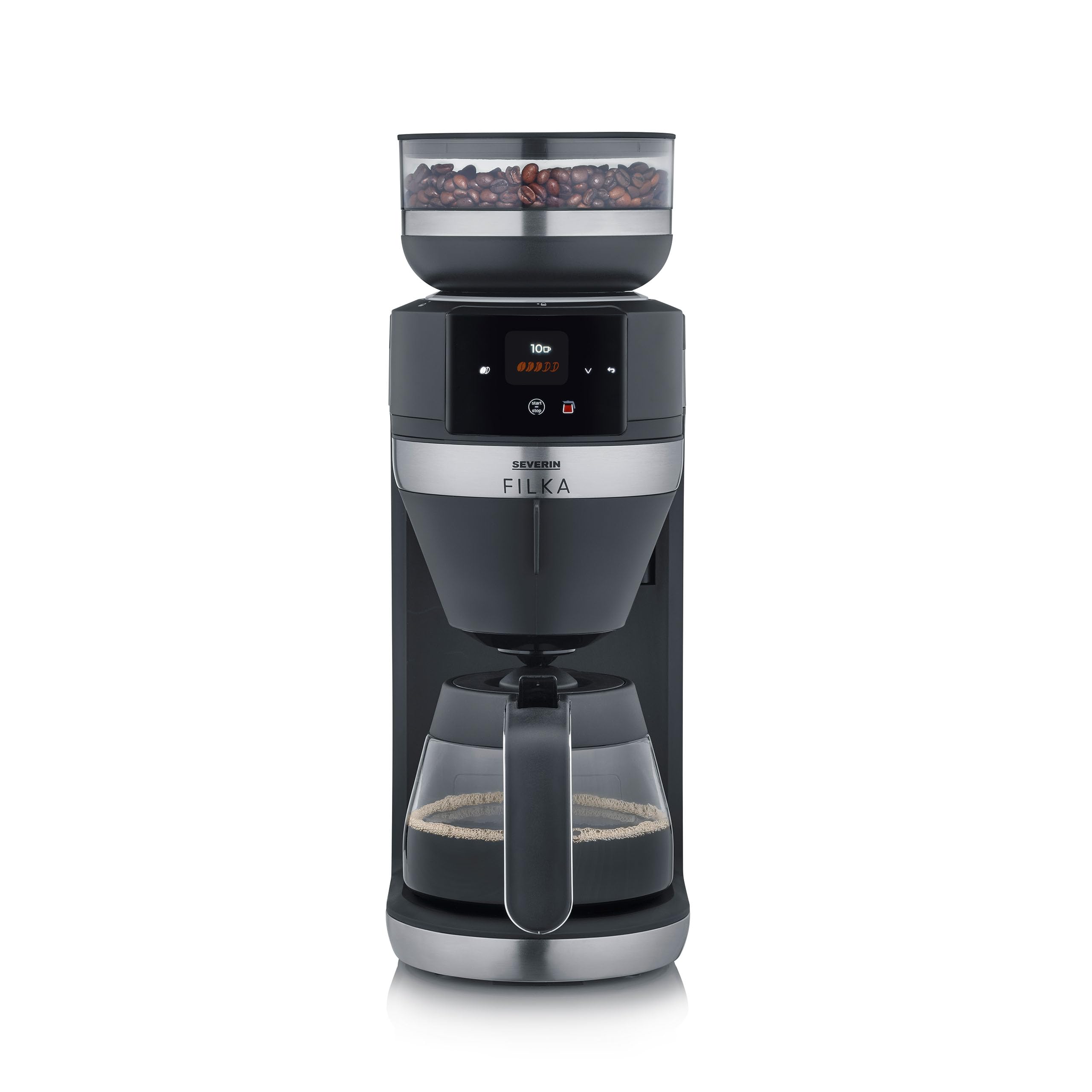 Severin FILKA KA 9694 caffettiera filtro caraffa vetro macinino